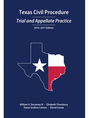 cover image of Texas Civil Procedure